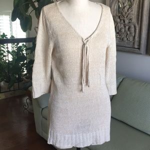 Knit beige sweater